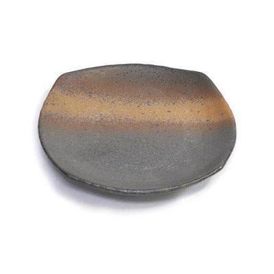 苔玉のお皿　黒窯変四角皿【受け皿】【4号】【信楽焼】