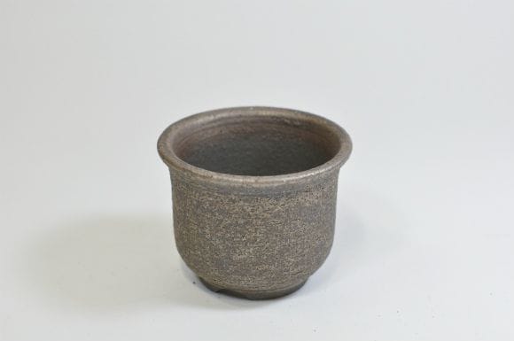 黒窯変尻丸 【山野草鉢】【3号】【信楽焼】を販売｜一から始める盆栽妙