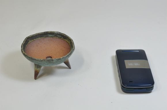 三号 青竹浅【苔玉皿】【3号】【信楽焼】を販売｜一から始める盆栽妙
